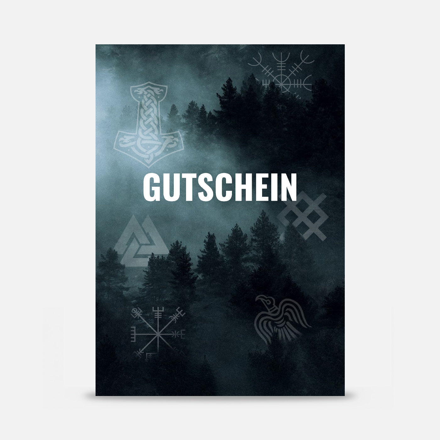 gift card outside with norse symbols