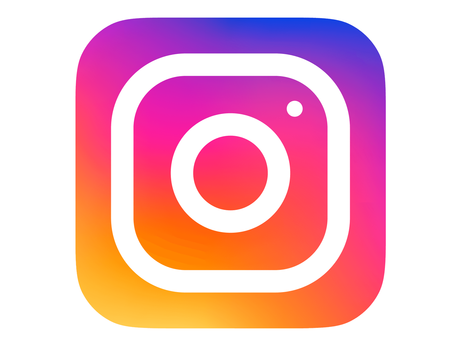 Instagram logo, a square icon with a gradient background that transitions from purple to orange with a white camera symbol in the center.